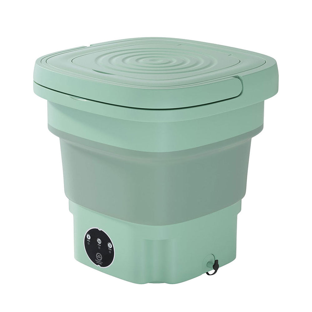 Devanti Portable Washing Machine 8L Green-Appliances > Washers & Dryers-PEROZ Accessories