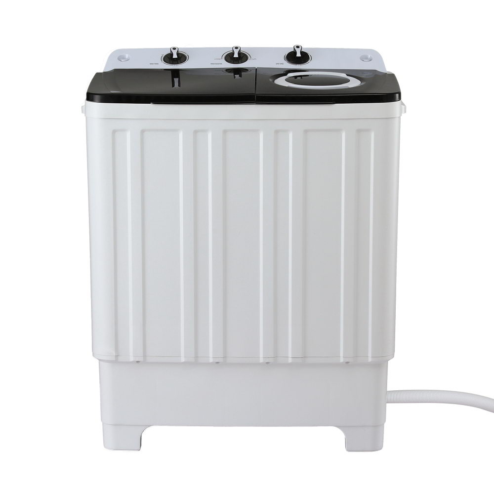 Devanti Portable Washing Machine Twin Tub 7KG White-Appliances > Washers, Dryers & Irons > Washing Machines-PEROZ Accessories