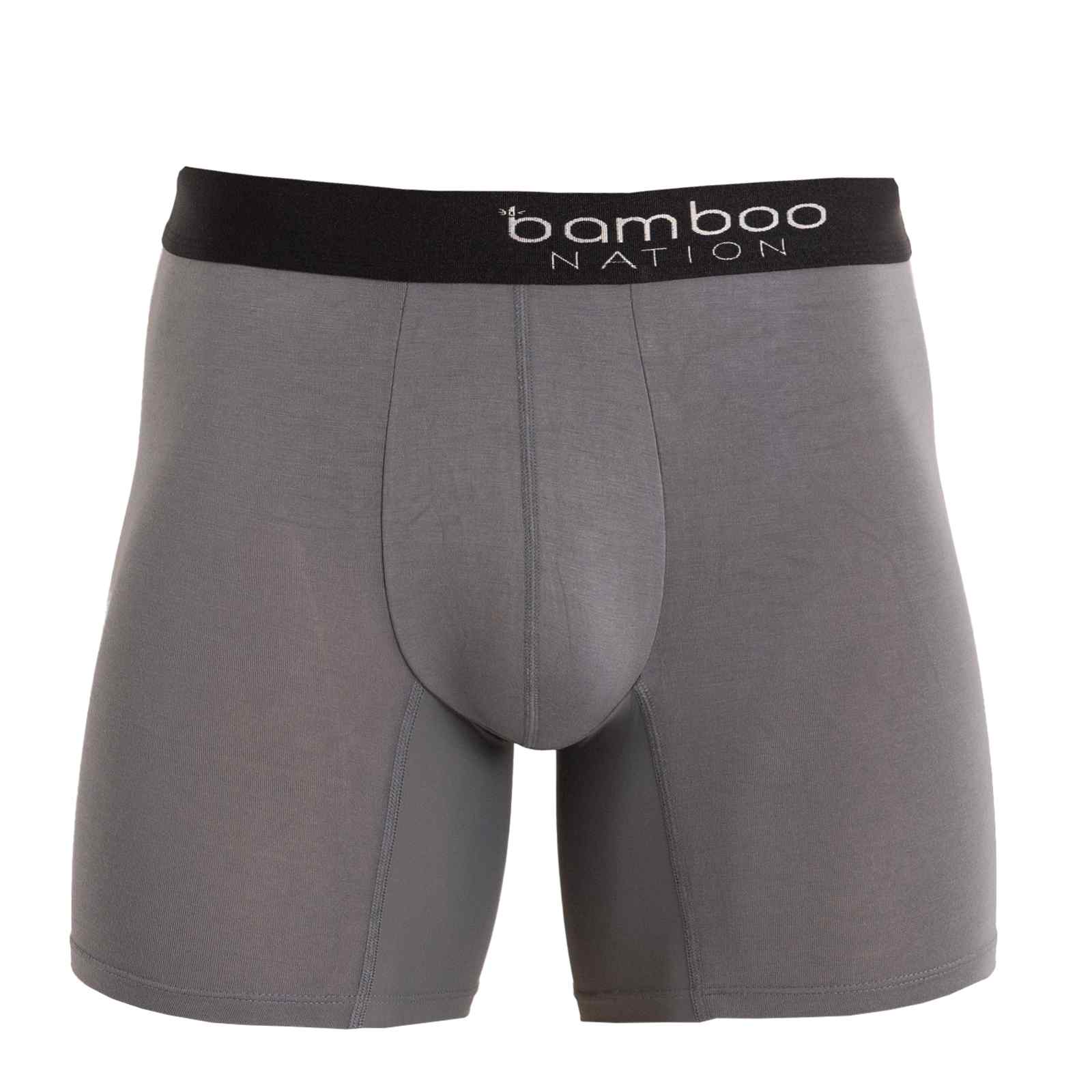 Bamboo Nation Boxer Briefs Mens Bamboo Jocks Underwear Anti Chafe-Underwear-PEROZ Accessories