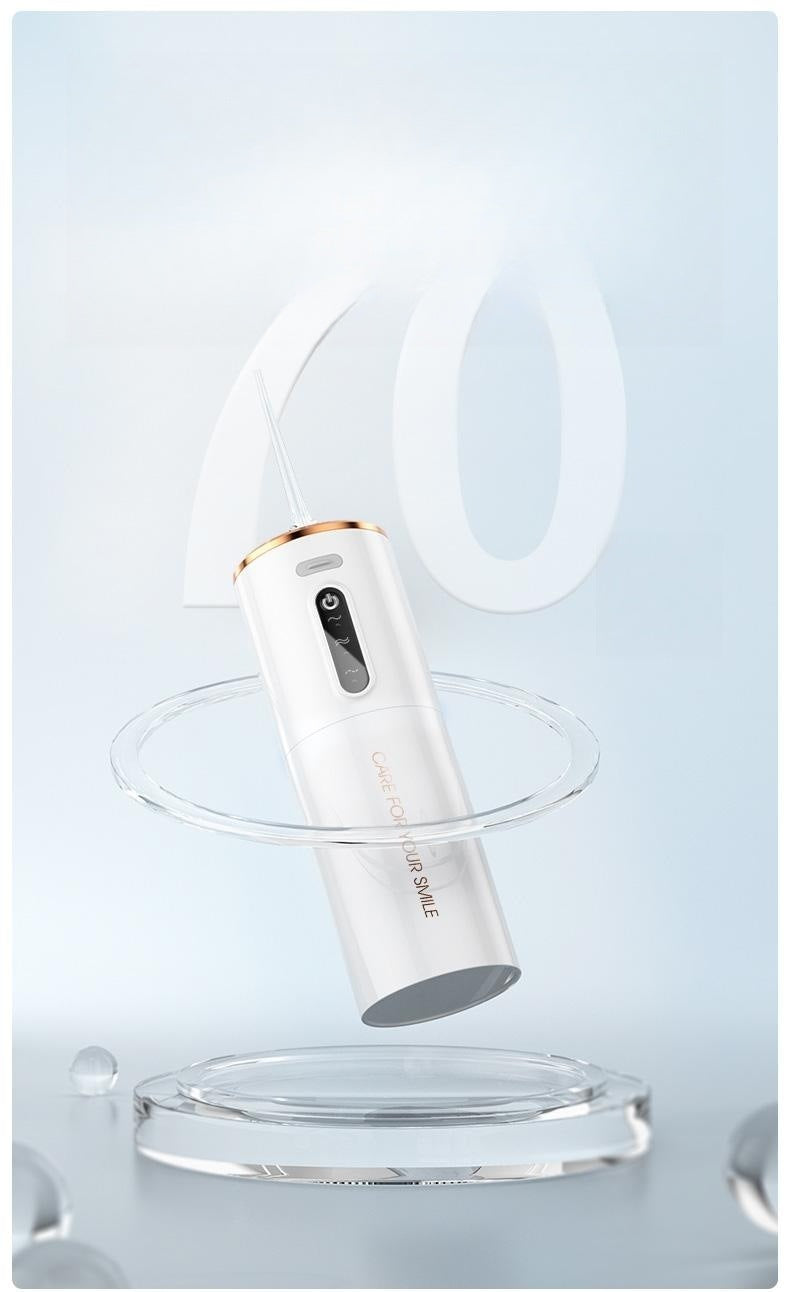 Portable Electric Water Flosser - USB-C Rechargeable, Multiple Modes, Gingival Protection(White)-Oral Care-PEROZ Accessories