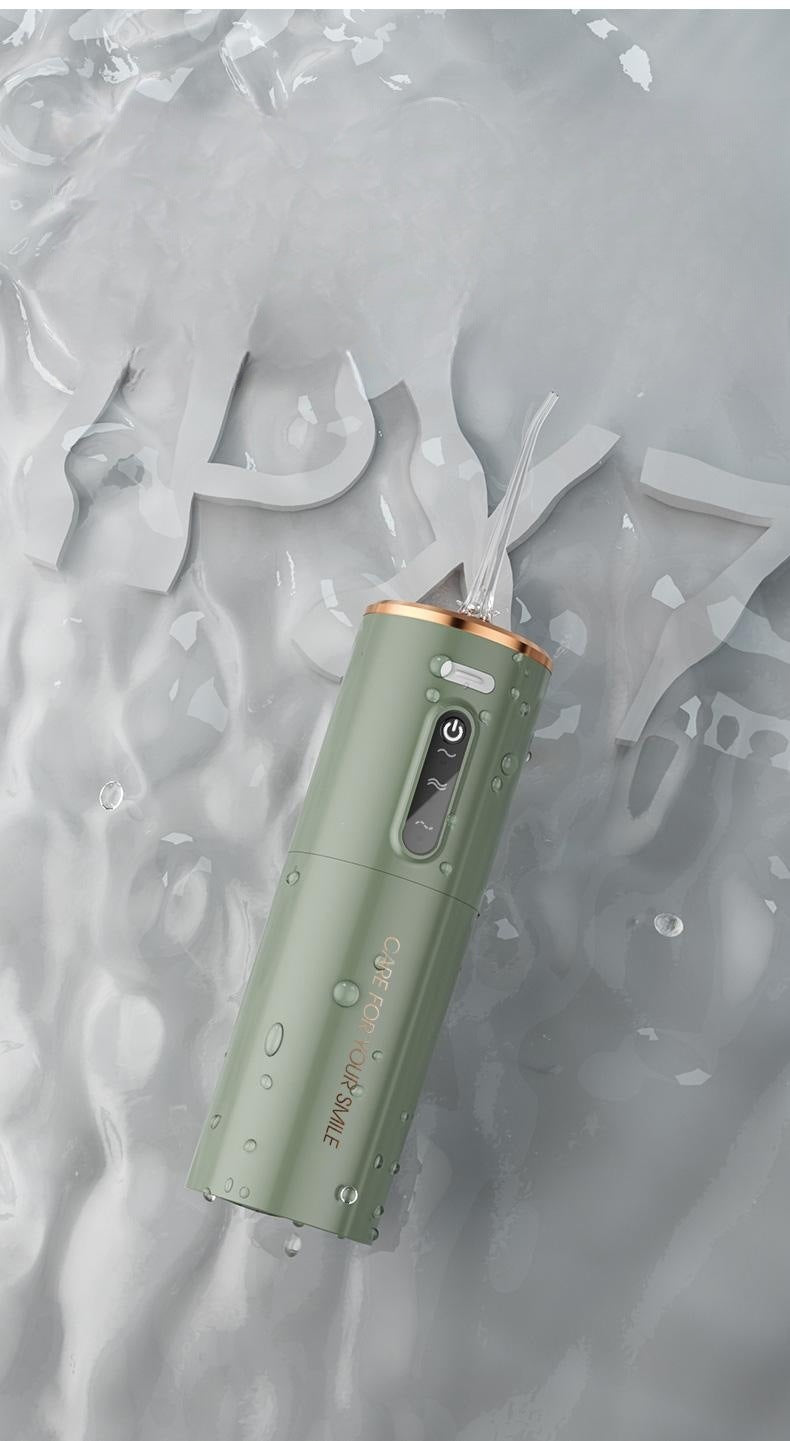 Portable Electric Water Flosser - USB-C Rechargeable, Multiple Modes, Gingival Protection(green)-Oral Care-PEROZ Accessories