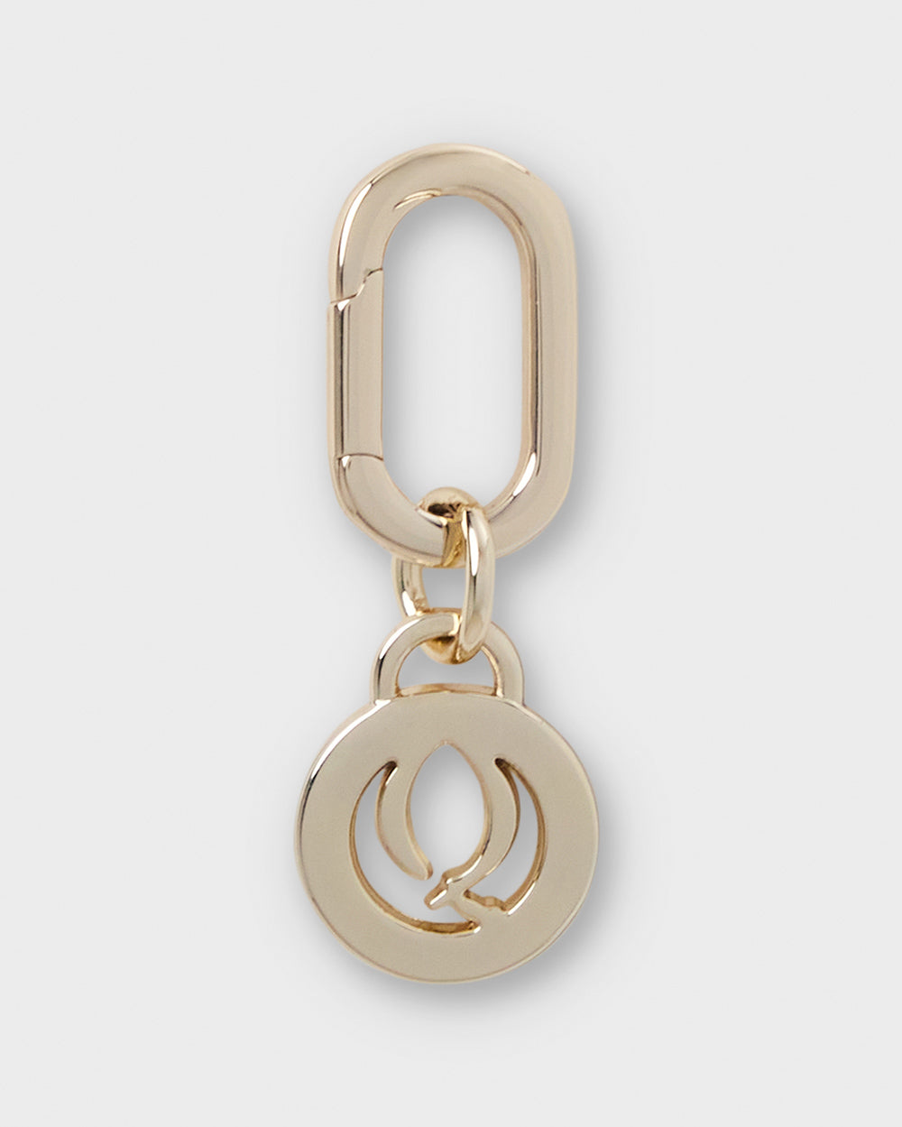 Letter Q Charm With Oval Hinge Ring Clip-Accessories-PEROZ Accessories