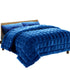 Giselle Bedding Faux Mink Quilt Blue Super King-Home & Garden > Bedding > Quilts & Duvets-PEROZ Accessories