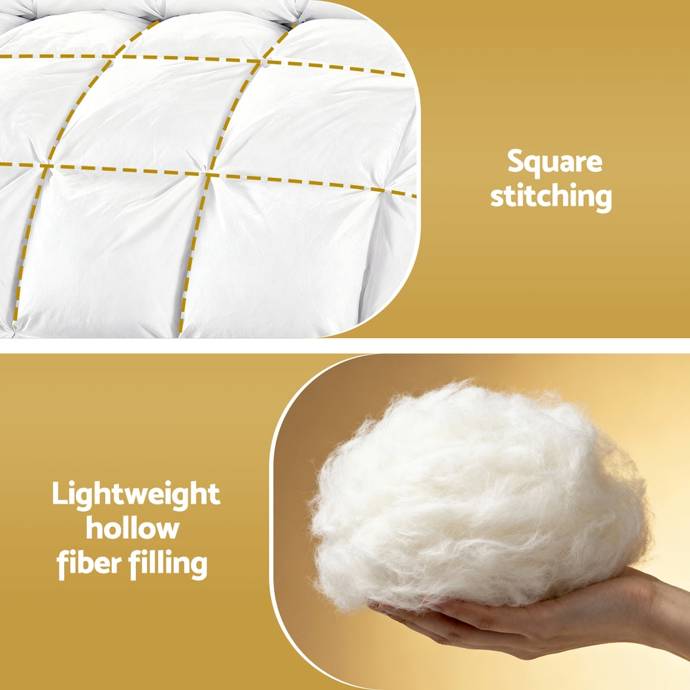 Giselle Bedding King Size 400GSM Microfiber Quilt All Season Duvet Quilts Comforter Winter Summer-Home & Garden > Bedding > Quilts & Duvets-PEROZ Accessories