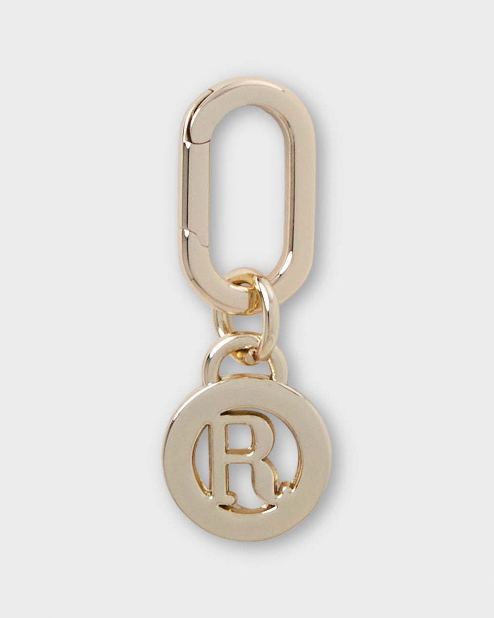 Letter R Charm With Oval Hinge Ring Clip-Accessories-PEROZ Accessories