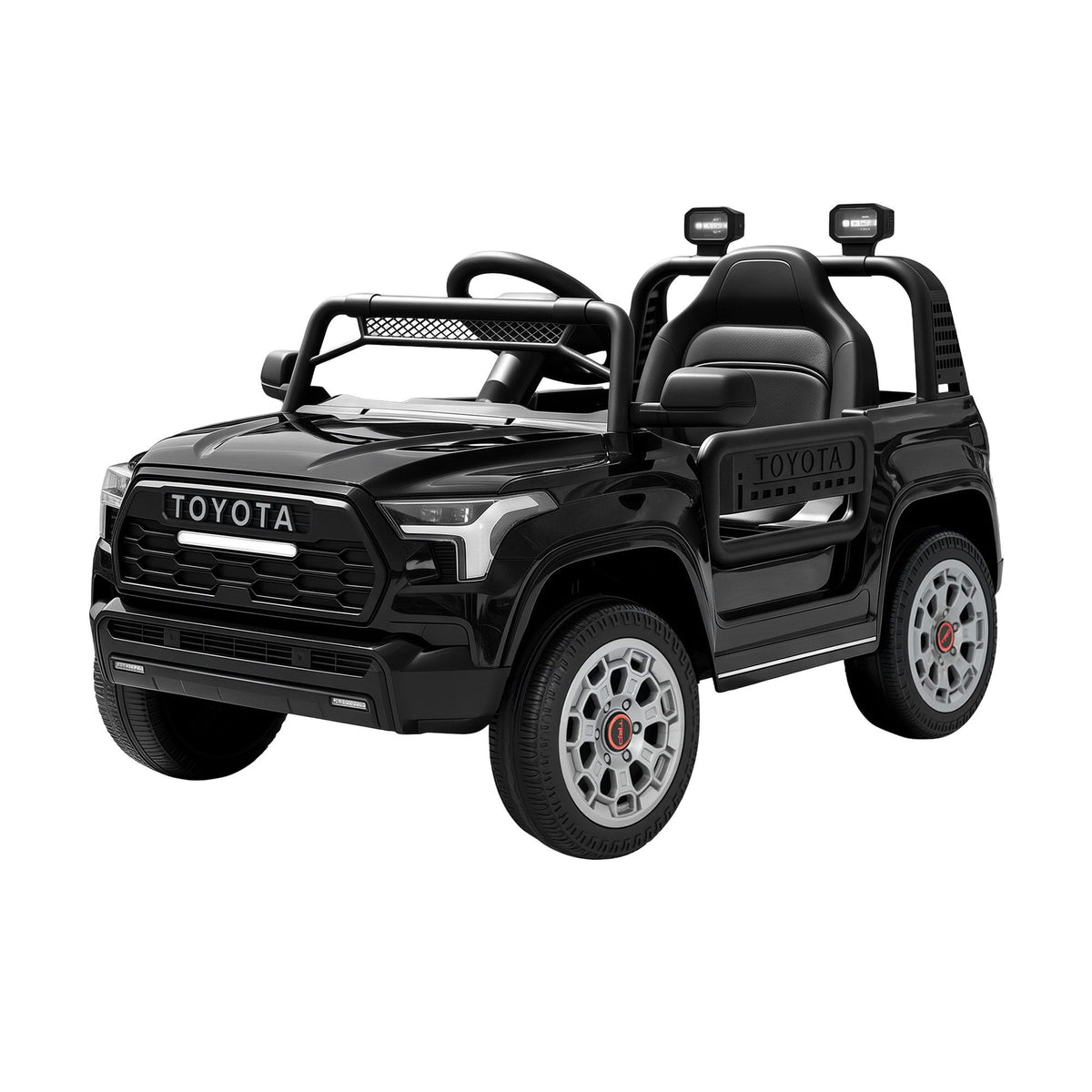 Toyota Ride On Car Kids SUV 12V Remote Control Sequoia TRD Pro Black-Baby & Kids > Ride On Cars, Go-karts & Bikes > Ride On Cars-PEROZ Accessories