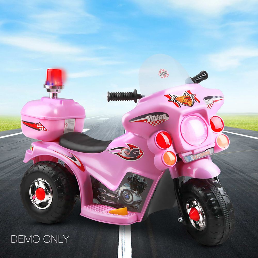 Rigo Kids Ride On Motorbike Motorcycle Car Pink-Ride on Toys - Motorbikes-PEROZ Accessories