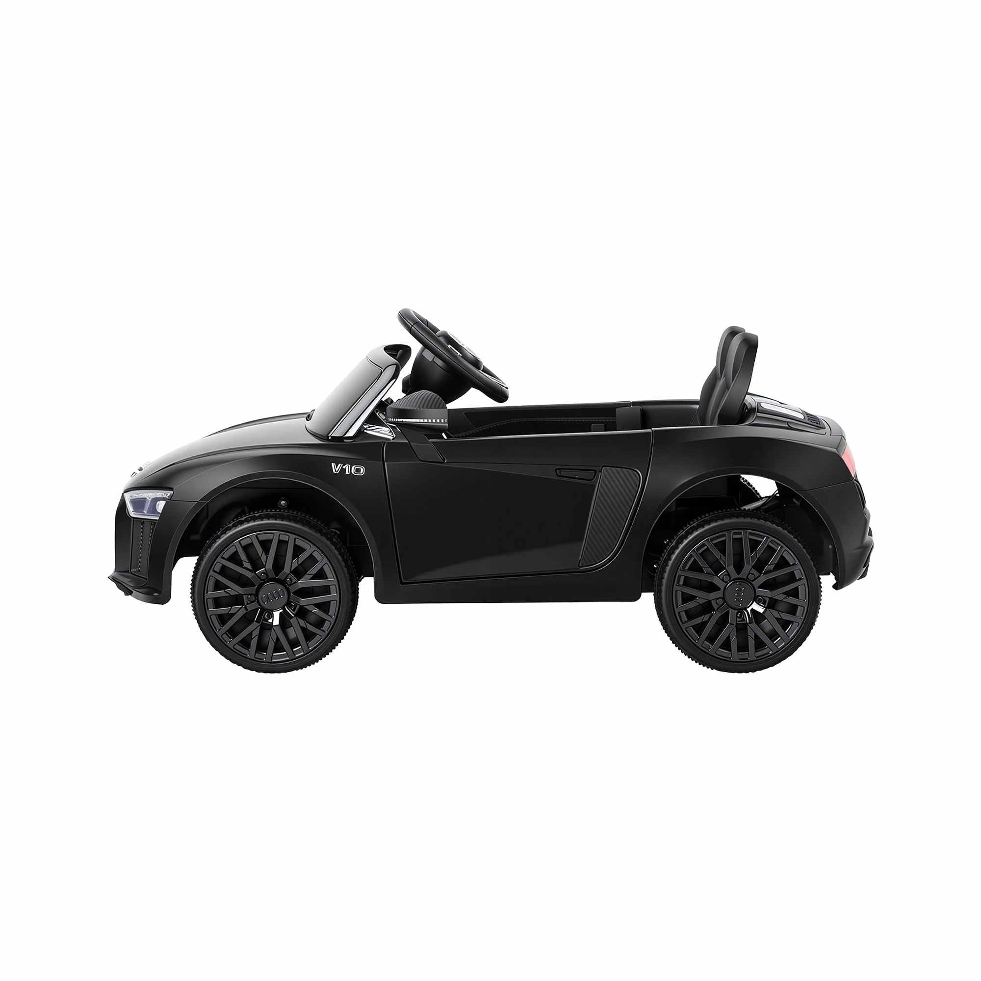 Kids Ride On Car Audi R8 Licensed Sports Electric Toy Cars Black-Ride on Toys - Cars-PEROZ Accessories