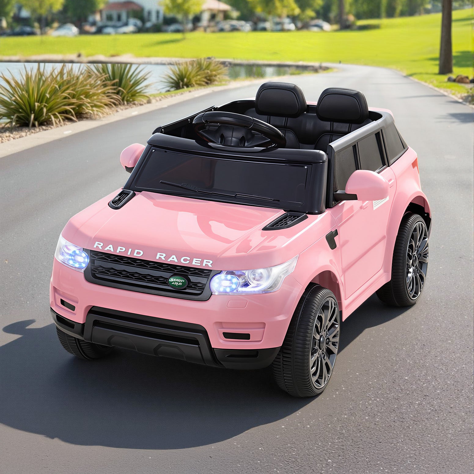 Rigo Ride On Car Kids Electric Ride On Cars SUV Remote 12V Pink-Ride on Toys - Cars-PEROZ Accessories