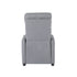 Oikiture Recliner Chair Armchair Adjustable Sofa Lounge Polyester Grey-Recliner Chair-PEROZ Accessories