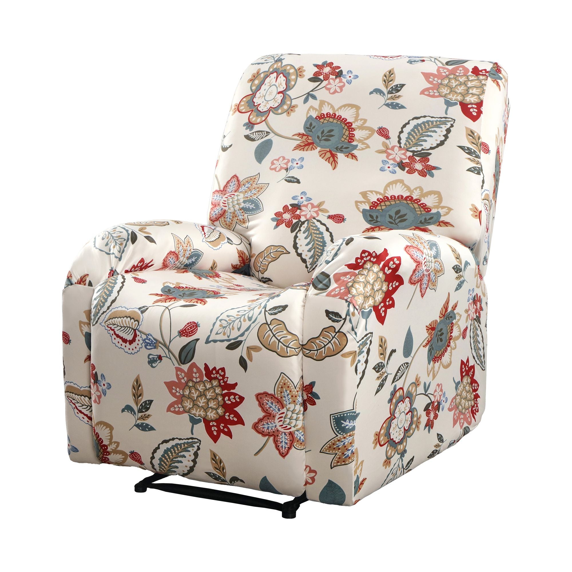 Artiss Stretch Kids Recliner Cover 4-Pieces Recliner Chair Slipcovers Printed Polyester-Furniture > Bar Stools & Chairs > Arm Chairs & Recliners-PEROZ Accessories
