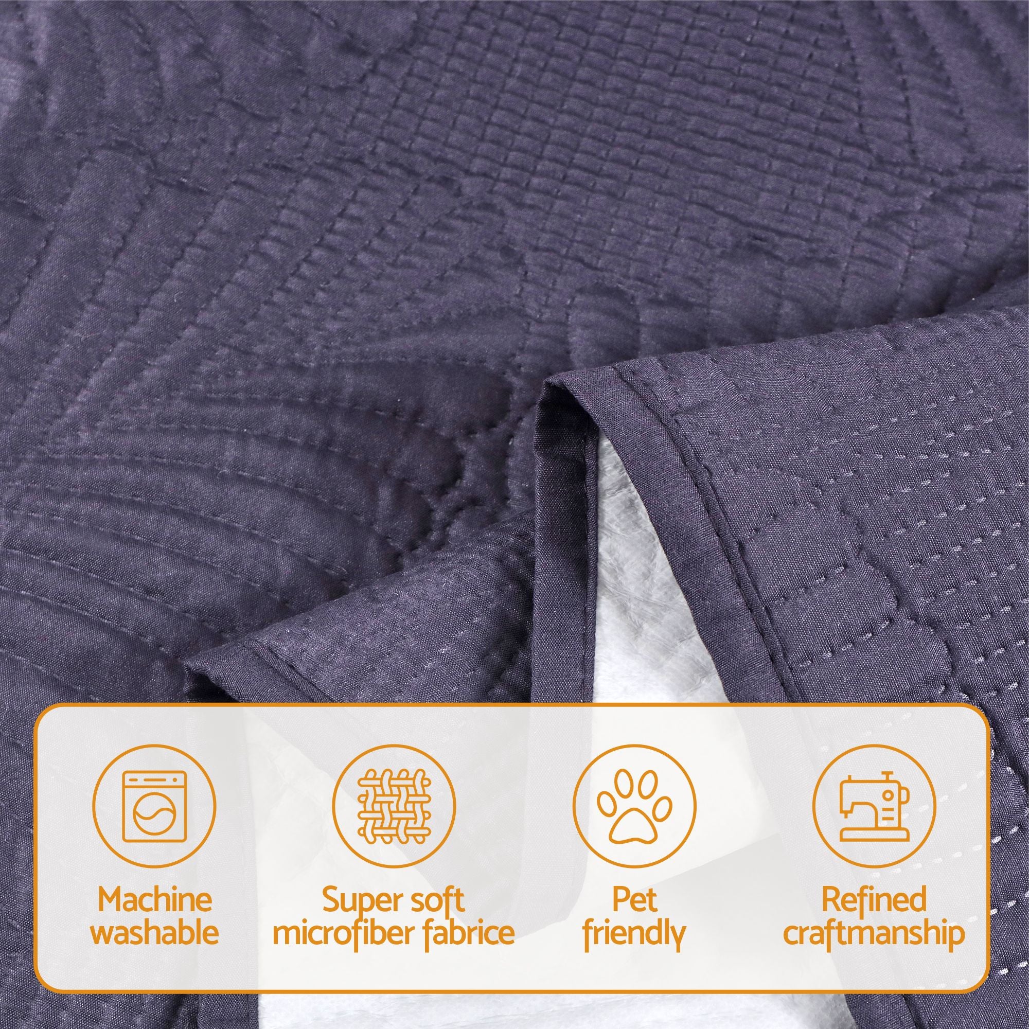 Artiss Quilted Recliner Chair Covers 100% Waterproof Recliner Slipcovers Grey-Furniture > Bar Stools & Chairs > Arm Chairs & Recliners-PEROZ Accessories