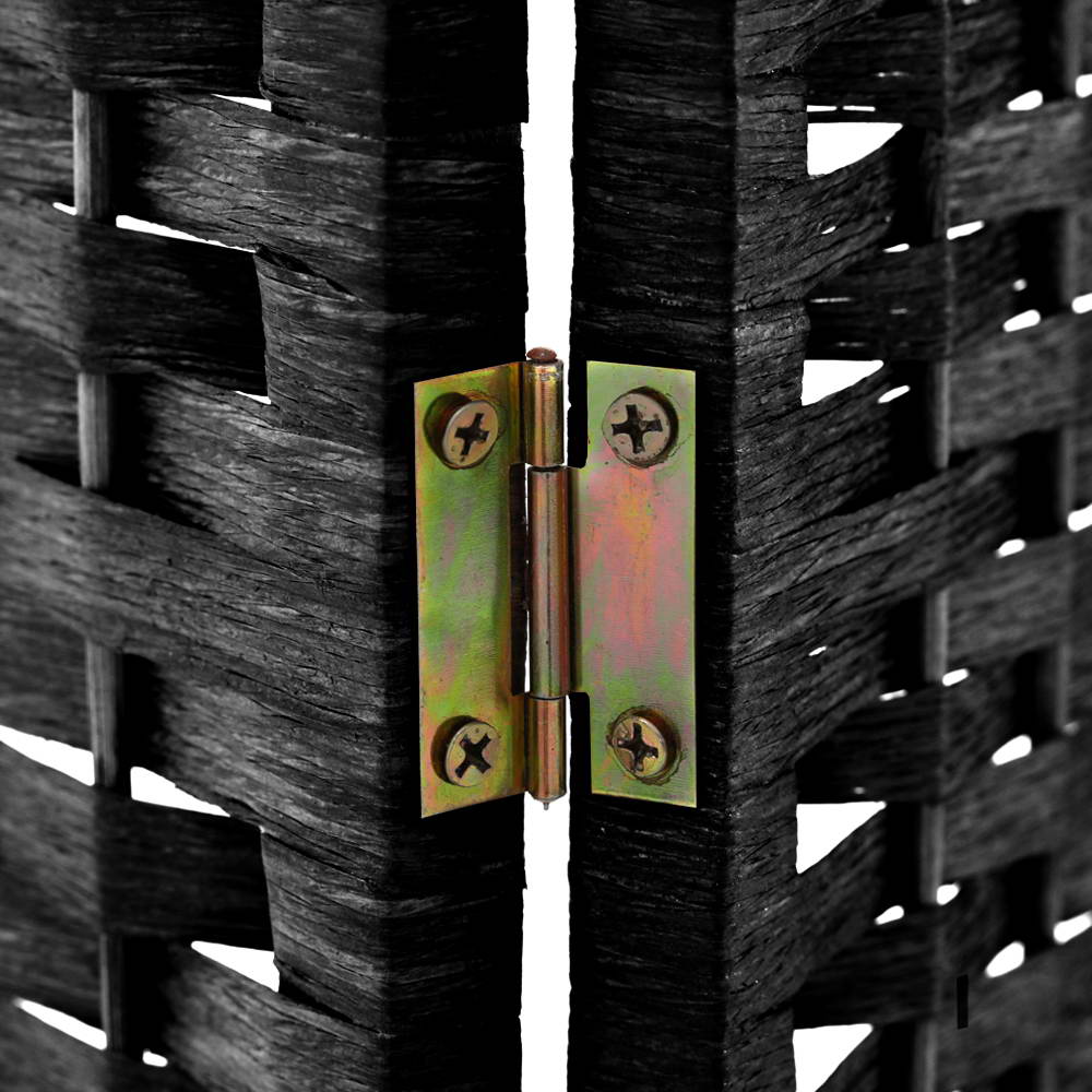 Artiss 6 Panel Room Divider Screen Privacy Timber Foldable Dividers Stand Black-Furniture > Living Room-PEROZ Accessories