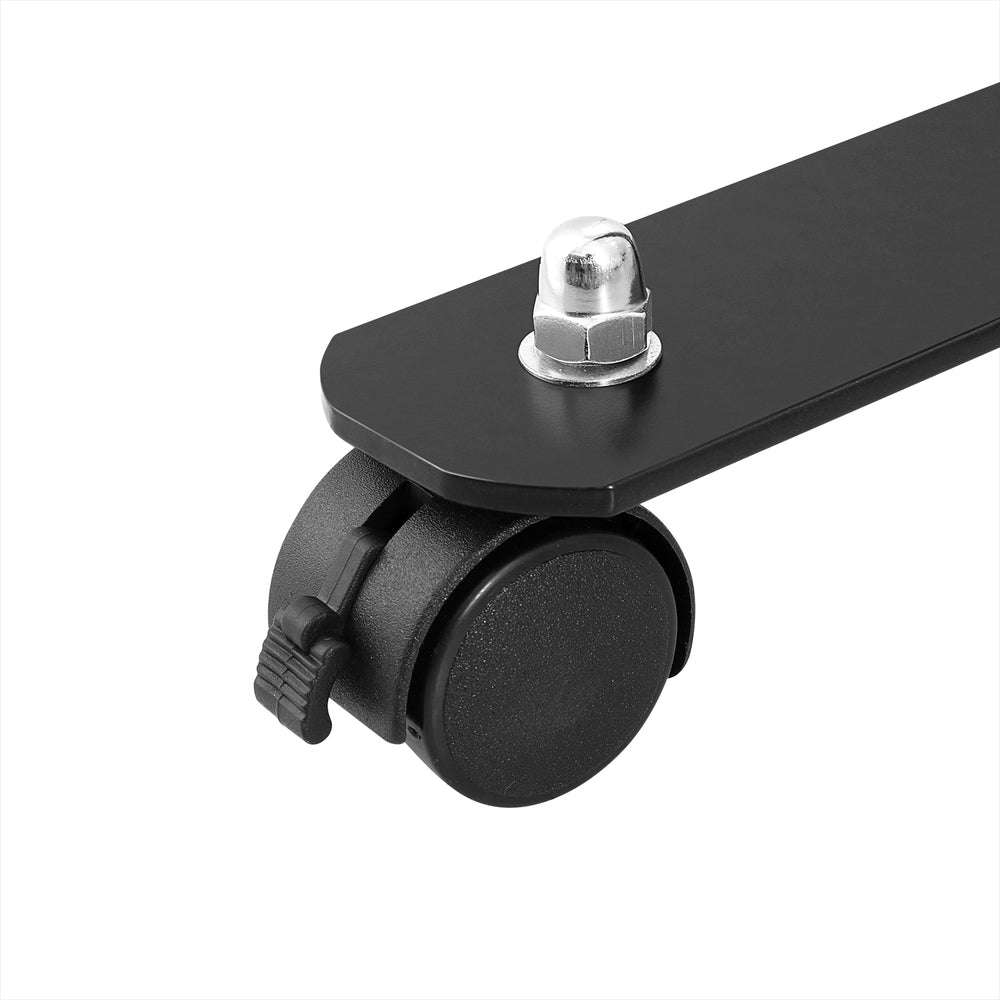 Artiss 4 Panel Room Divider Screen 217cm Wheel Fabric Black-Furniture > Bedroom-PEROZ Accessories