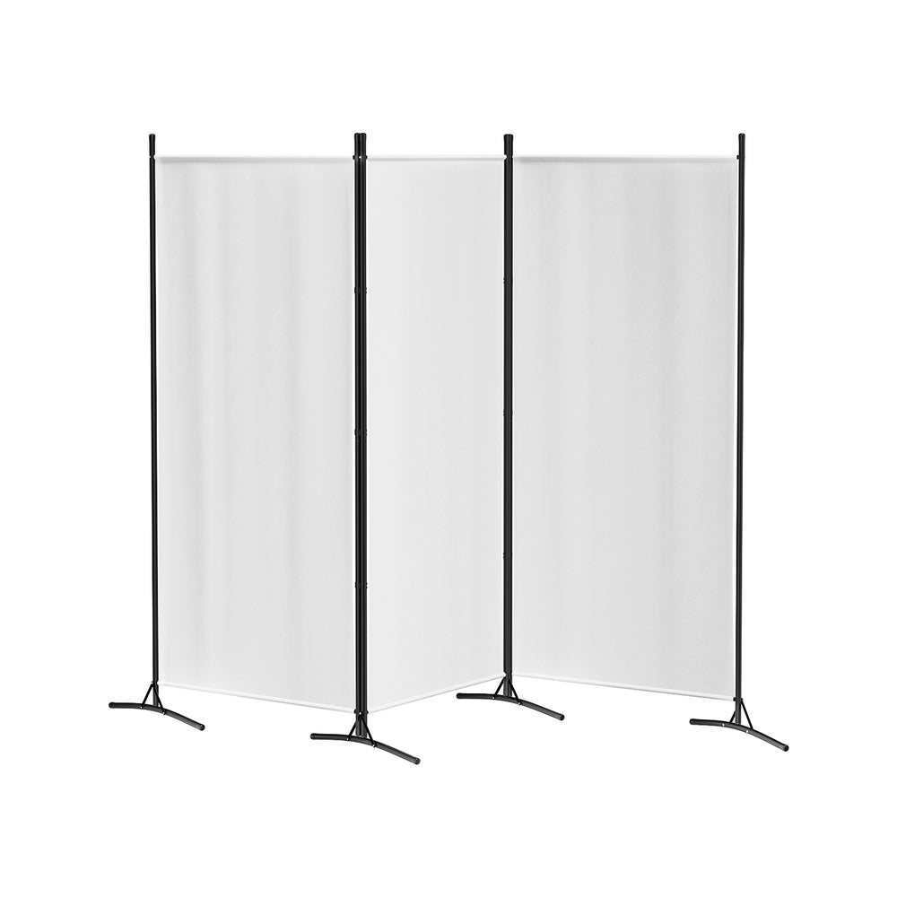 Artiss 3 Panel Room Divider Screen 260x180cm Fabric White-Furniture > Bedroom > Room Dividers-PEROZ Accessories
