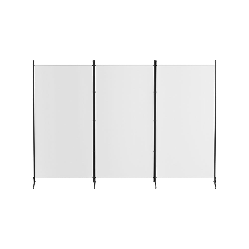 Artiss 3 Panel Room Divider Screen 260x180cm Fabric White-Furniture > Bedroom > Room Dividers-PEROZ Accessories