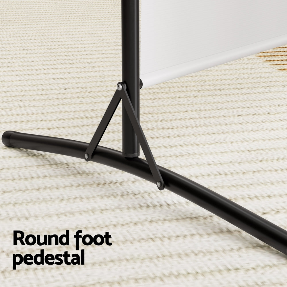 Artiss 3 Panel Room Divider Screen 260x180cm Fabric White-Furniture > Bedroom > Room Dividers-PEROZ Accessories