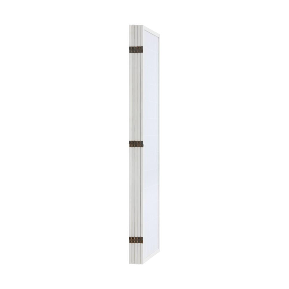 Oikiture 8 Panel Room Divider Timber Farbic White-Room Dividers-PEROZ Accessories