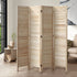 Oikiture 4 Panel Room Divider Timber Wooden Natural-Room Dividers-PEROZ Accessories