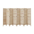 Oikiture 8 Panel Room Divider Timber Wooden Natural-Room Dividers-PEROZ Accessories