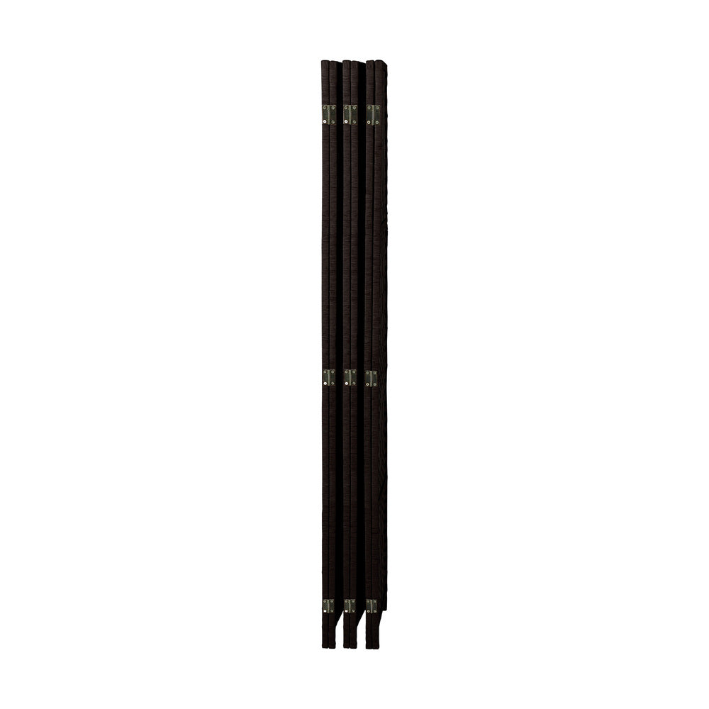 Oikiture 6 Panel Room Divider Privacy Screen Brown-Room Divider-PEROZ Accessories