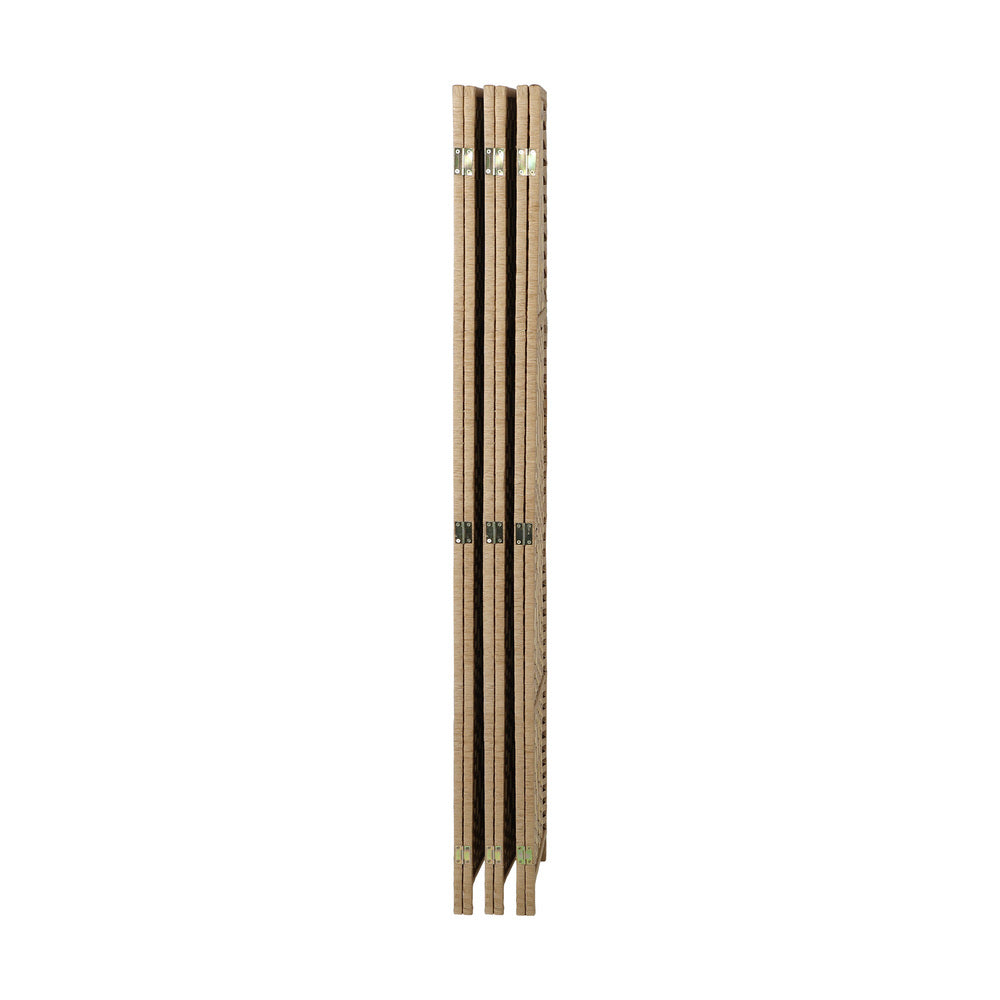 Oikiture 6 Panel Room Divider Privacy Screen Wood-Room Divider-PEROZ Accessories