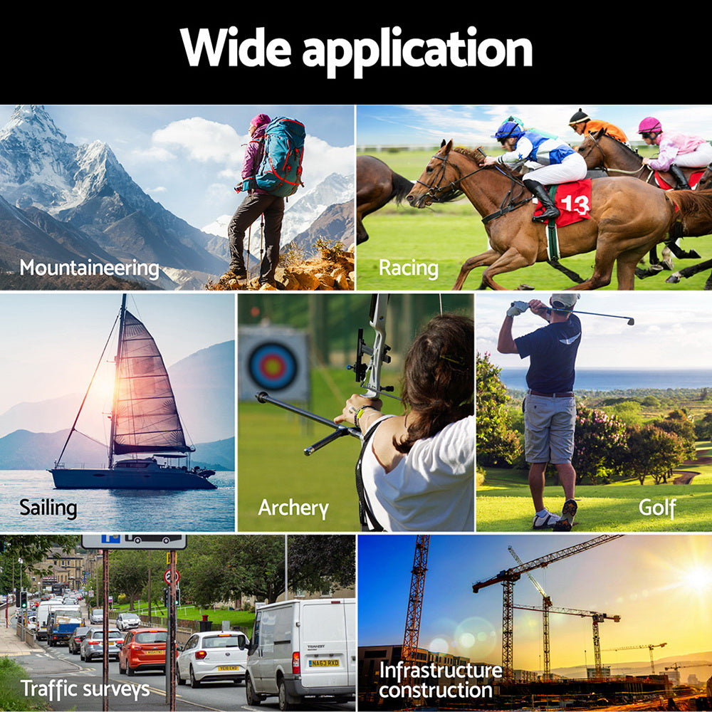 Everfit 700M Golf Rangefinder Slope On/Off Vibration Alert Black-Sports & Fitness > Golf > Golf Accessories-PEROZ Accessories