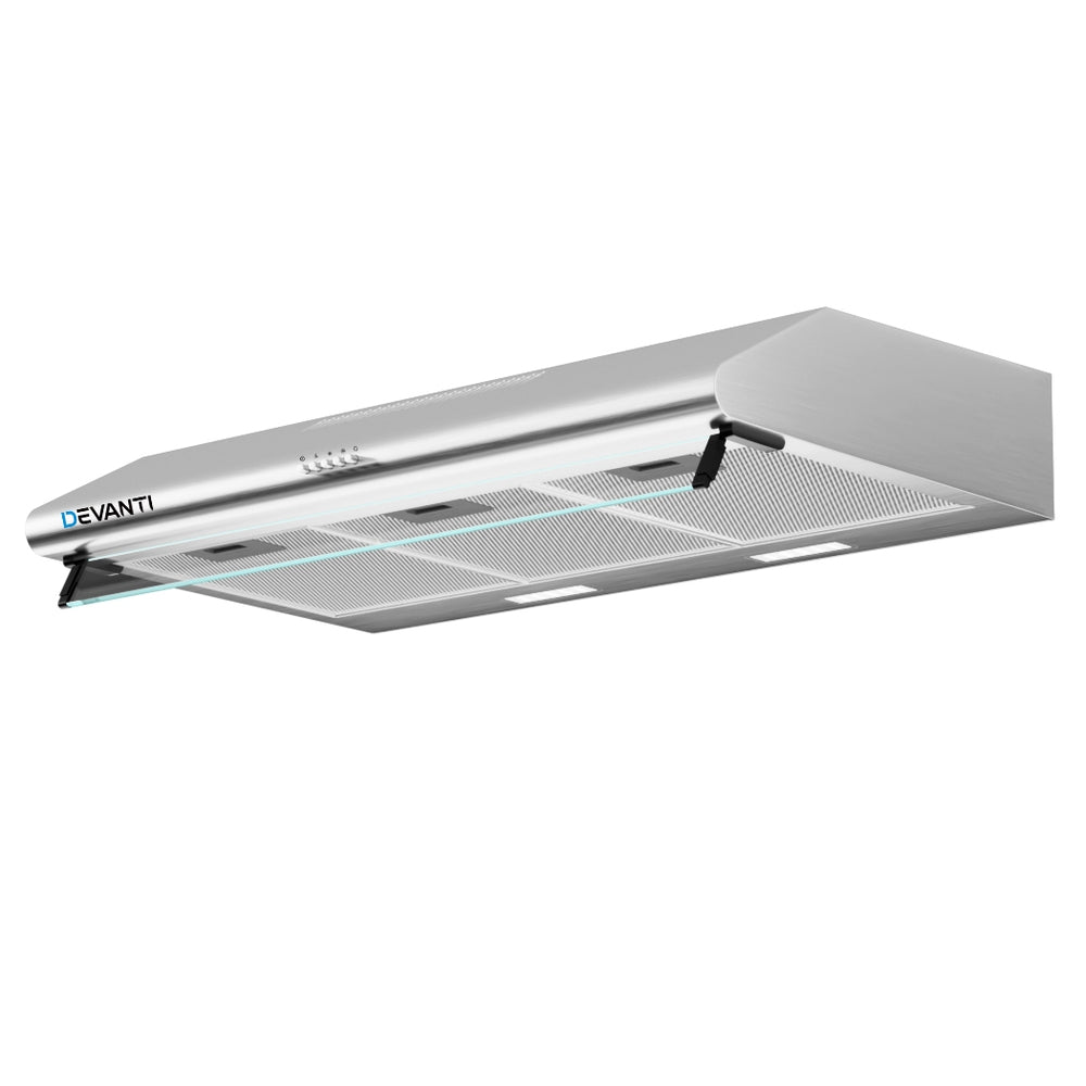 Devanti 900mm Range Hood 90cm Rangehood Stainless Steel-Appliances > Kitchen Appliances > Cooking Ranges-PEROZ Accessories