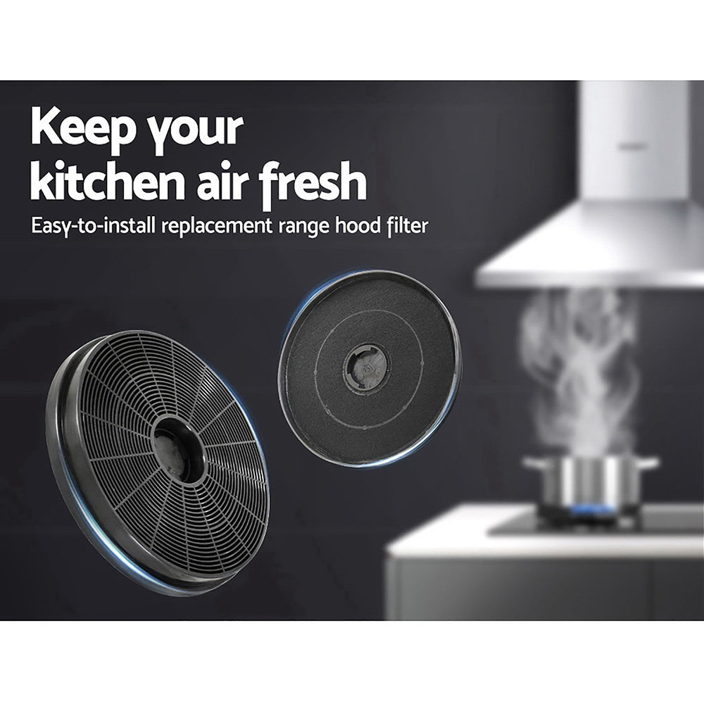 Devanti 17cm Range Hood Carbon Charcoal Filters Replacement X2-Appliances > Kitchen Appliances-PEROZ Accessories