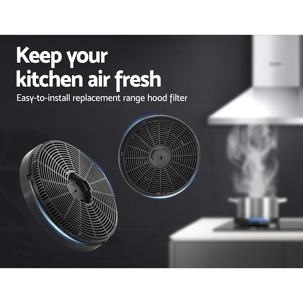 Devanti 16cm Range Hood Carbon Charcoal Filters Replacement X2-Appliances > Kitchen Appliances-PEROZ Accessories