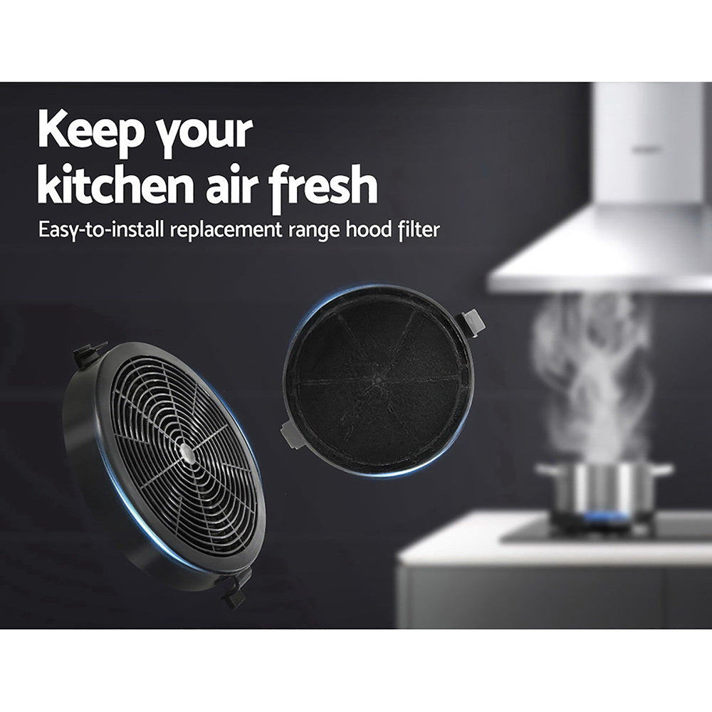 Devanti 11cm Range Hood Carbon Charcoal Filters Replacement X2-Appliances > Kitchen Appliances-PEROZ Accessories