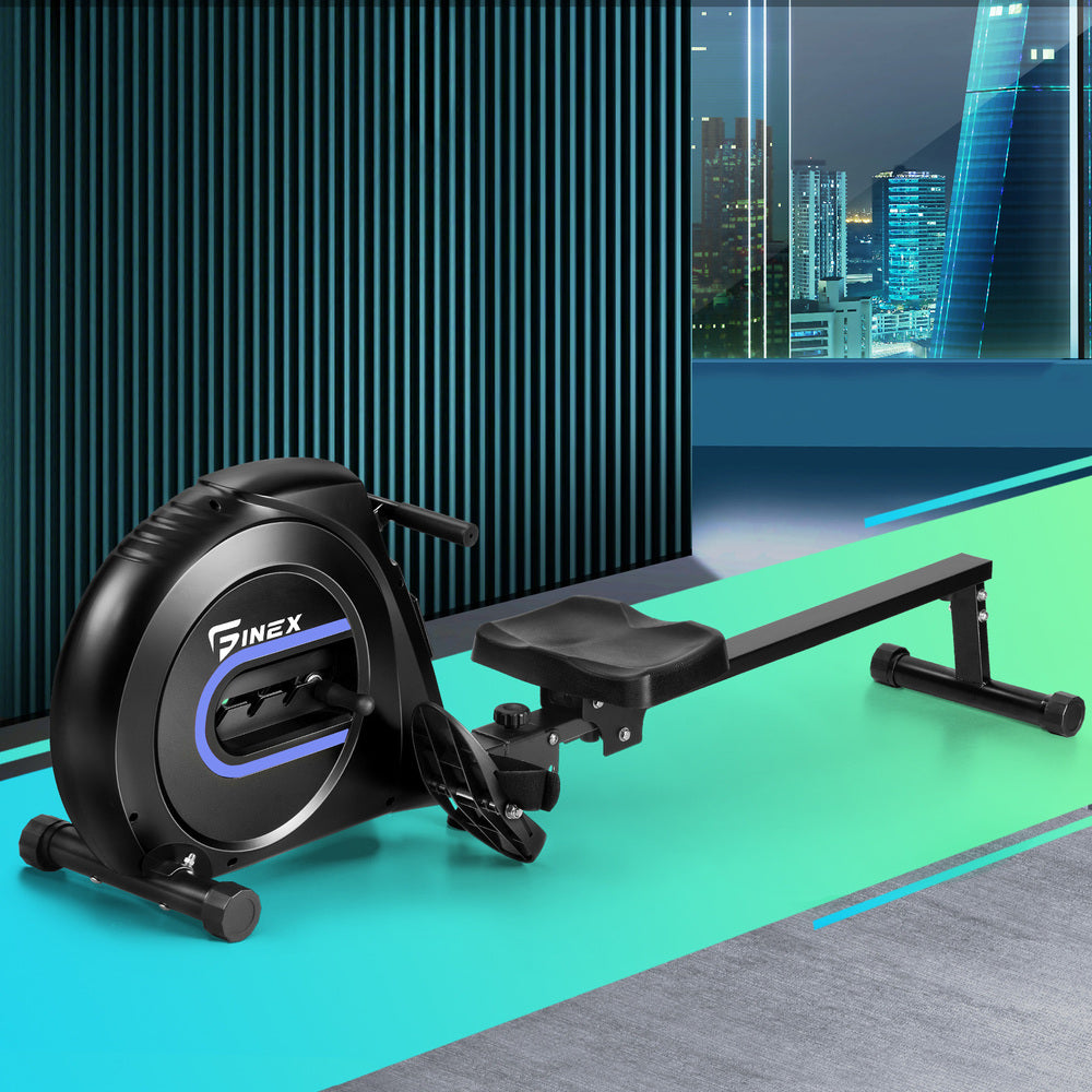 Finex Rowing Machine Elastic Rope Resistance Rower Adjustable Home Gym Fitness-Rowing Machine-PEROZ Accessories