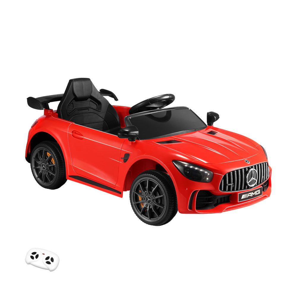 Kids Ride On Car Mercedes-Benz AMG GTR Licensed Electric Vehicle Toy Gift 12V Red-Ride On Car-PEROZ Accessories