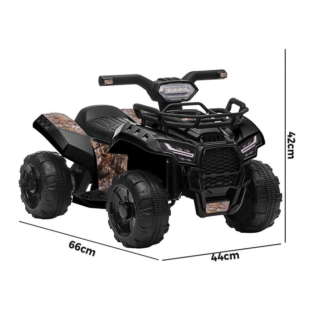Mazam Ride On Car Electric ATV Bike Vehicle for Toddlers Kids Rechargeable Black-Ride on Toys - Cars-PEROZ Accessories