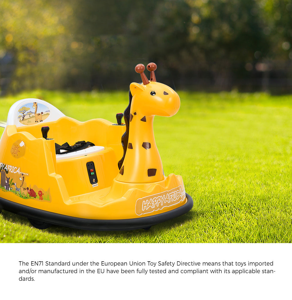 Mazam Kids Ride on Car Bumper Remote Control Light Giraffe-Ride On Car-PEROZ Accessories