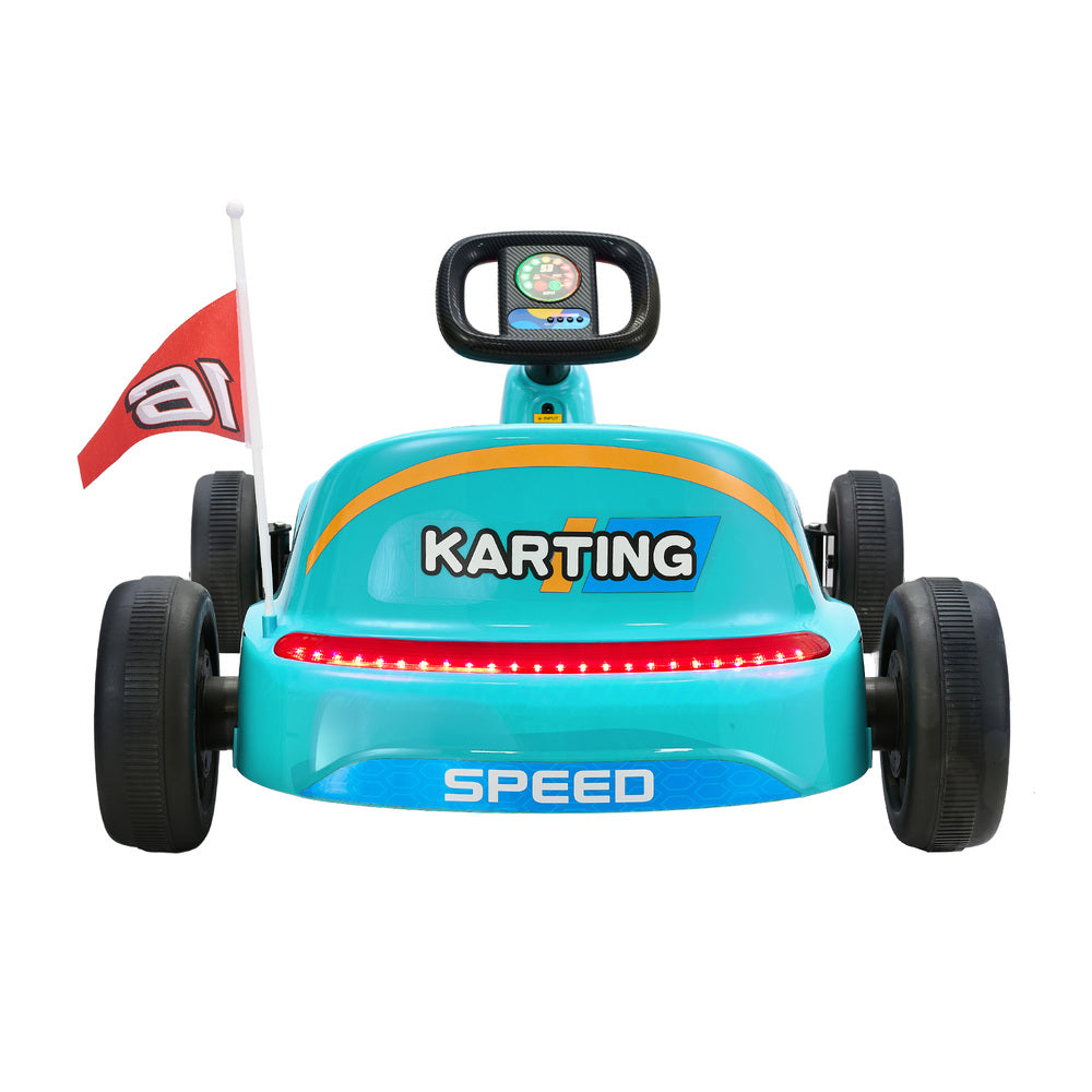 Mazam Ride on Car Electric Kart with Light Bluetooth Blue-Ride On Car-PEROZ Accessories