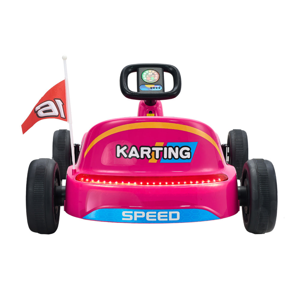 Mazam Ride on Car Electric Kart with Light Bluetooth Pink-Ride On Car-PEROZ Accessories