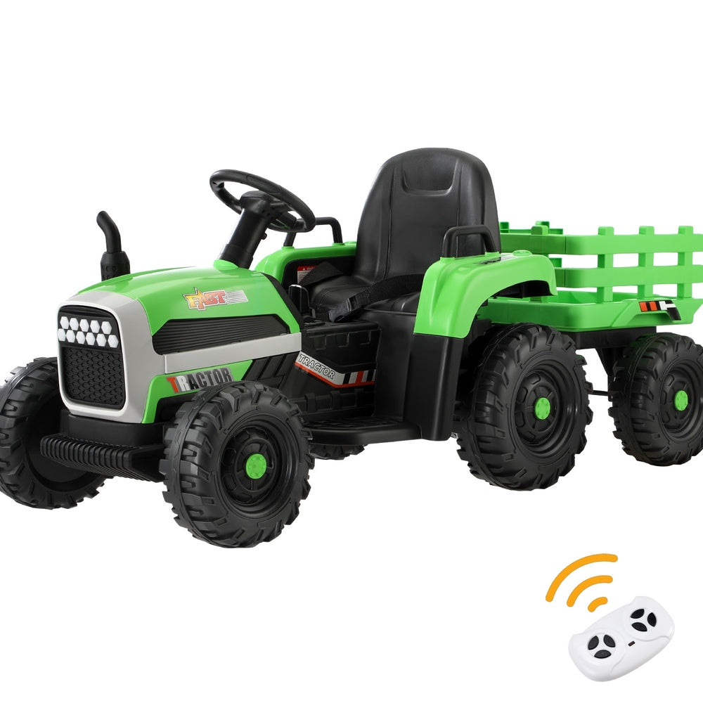 Mazam Kids Ride On Car Tractor 12V Toys Remote Control Green-Ride On Car-PEROZ Accessories