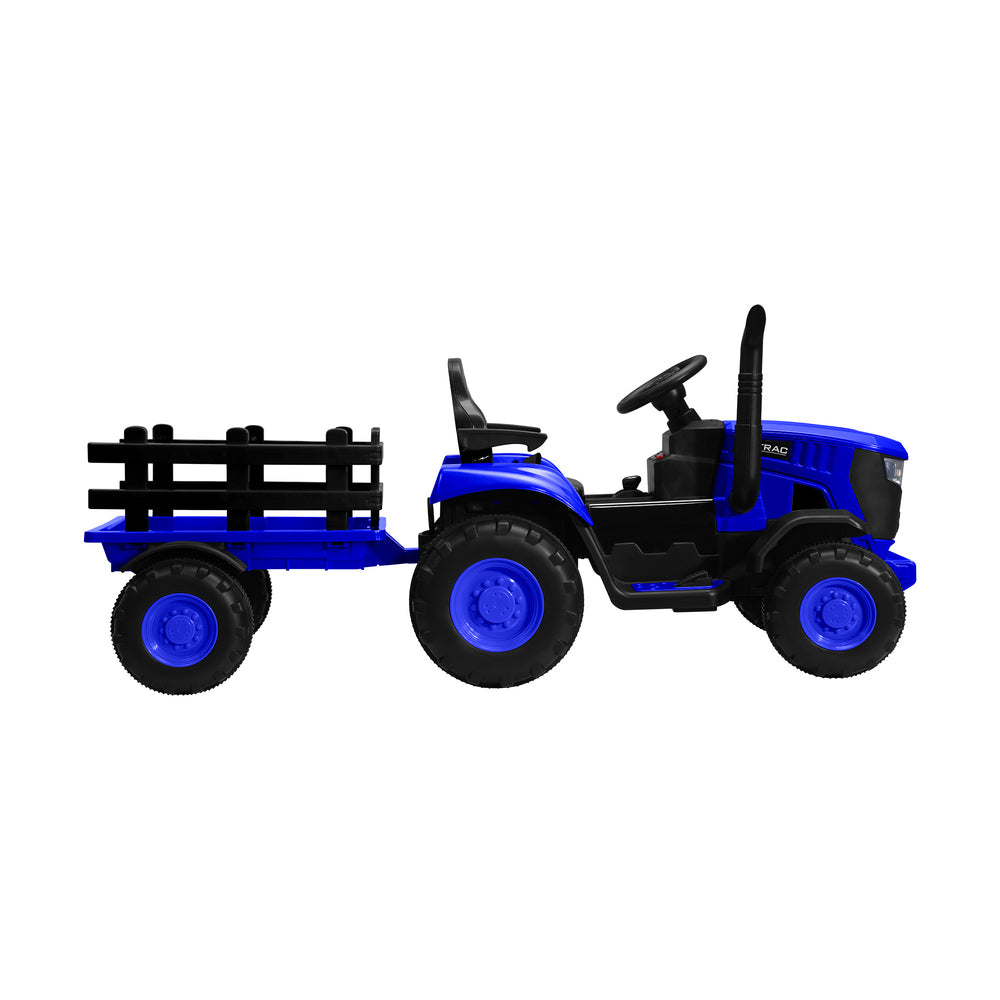 Mazam Ride On Car Tractor W/ Trailer Kids 12V Remote Electric Vehicle Toddlers-Ride On Car-PEROZ Accessories