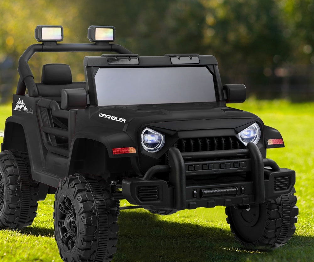 Mazam Kids Ride On Car Jeep 12V Electric Remote Control Black-Ride On Car-PEROZ Accessories