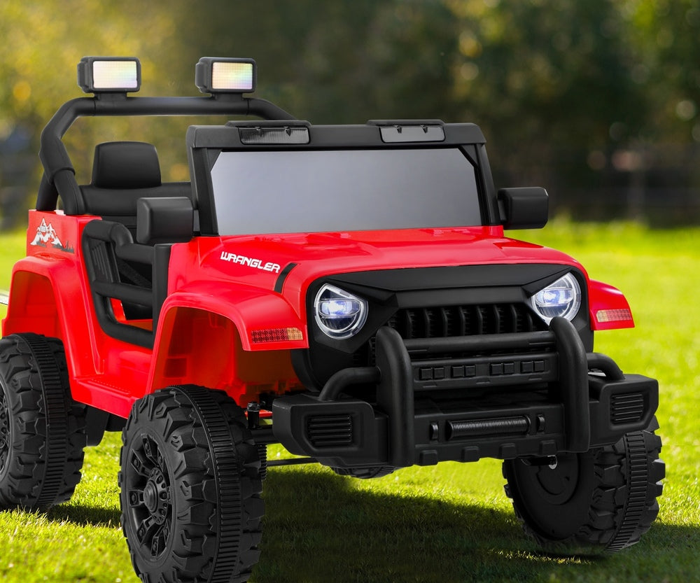 Mazam Kids Ride on Cars 12V Electric Battery Remote Control LED Red-Ride On Car-PEROZ Accessories