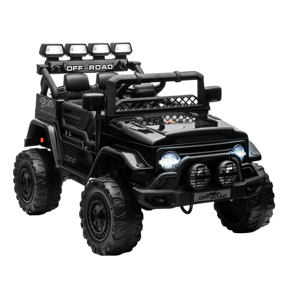 Mazam Ride on Car Electric Jeep Bluetooth Black-Ride On Car-PEROZ Accessories