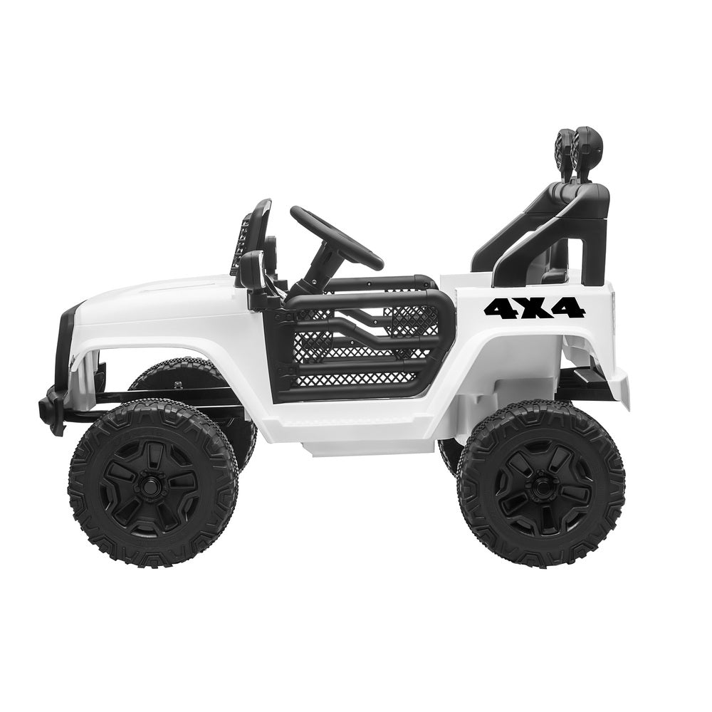 Mazam Kids Ride On Car Electric Toys Jeep 12V Remote Vehicle Car Gift White-Ride On Car-PEROZ Accessories
