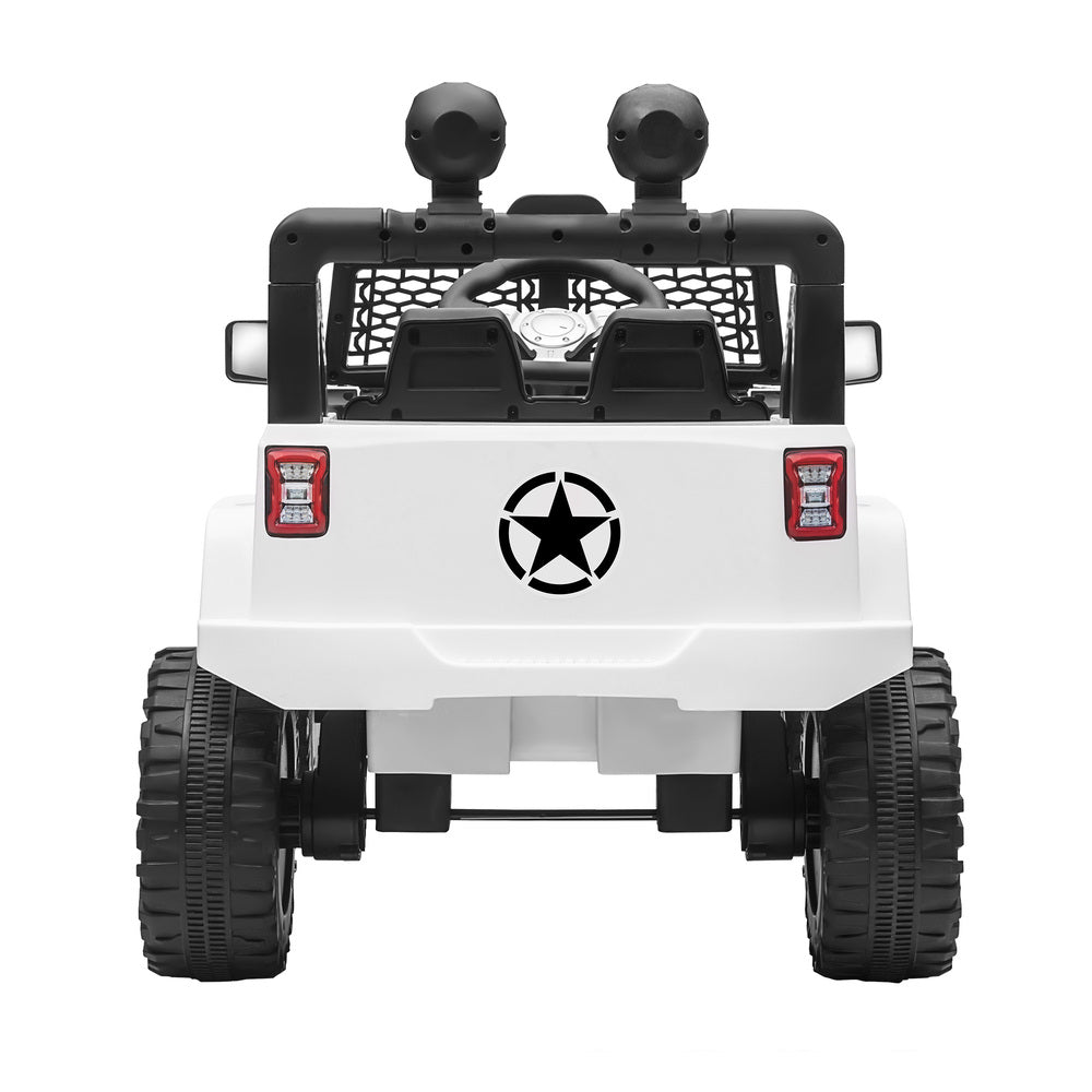 Mazam Kids Ride On Car Electric Toys Jeep 12V Remote Vehicle Car Gift White-Ride On Car-PEROZ Accessories