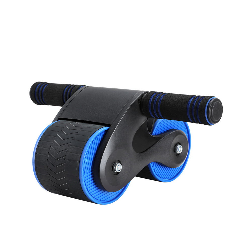 Everfit Ab Roller Automatic Rebound Abdominal Wheel Home Gym Workout Blue-Sports & Fitness > Exercise, Gym & Fitness > Gym Equipment & Accessories-PEROZ Accessories