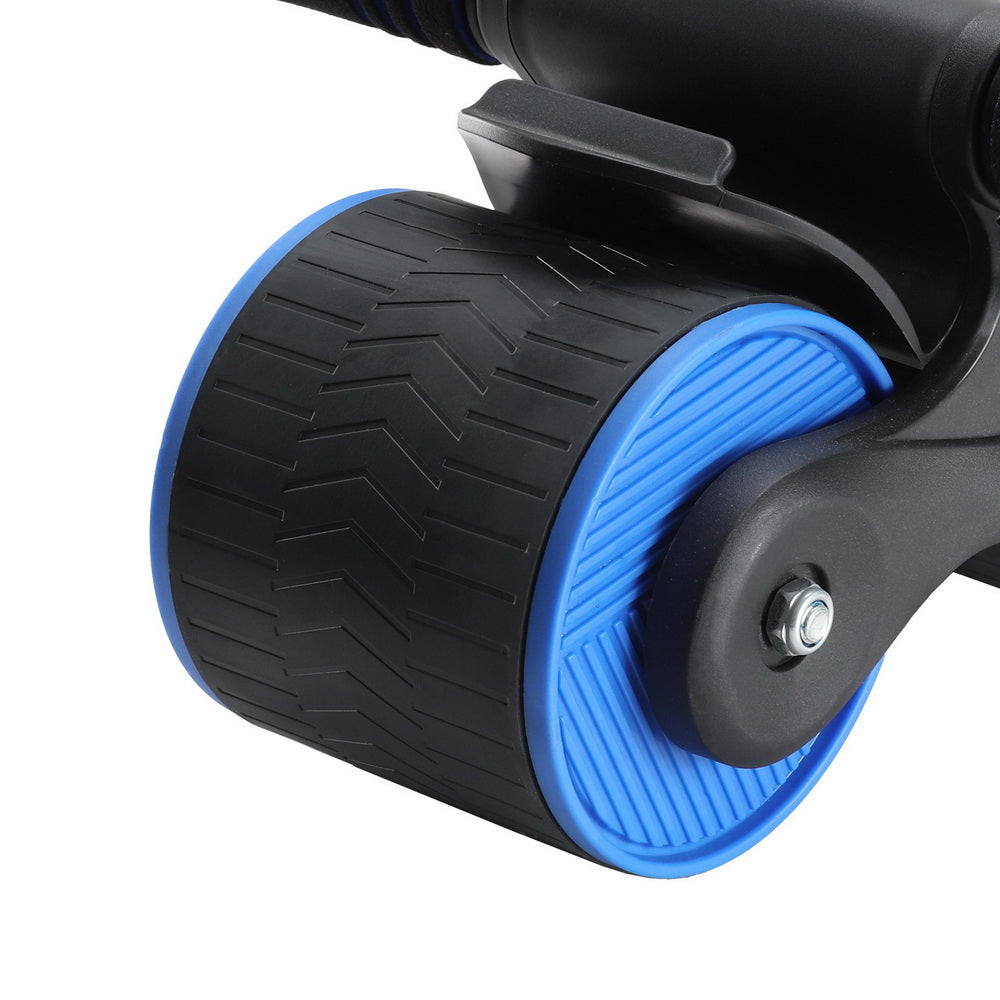 Everfit Ab Roller Automatic Rebound Abdominal Wheel Home Gym Workout Blue-Sports & Fitness > Exercise, Gym & Fitness > Gym Equipment & Accessories-PEROZ Accessories