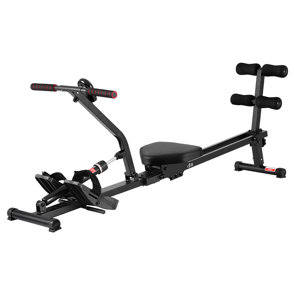 Everfit Hydraulic Rowing Machine Rower 12 Levels Resistance Exercise Fitness Gym Cardio-Sports & Fitness > Exercise, Gym & Fitness > Gym Equipment & Accessories-PEROZ Accessories