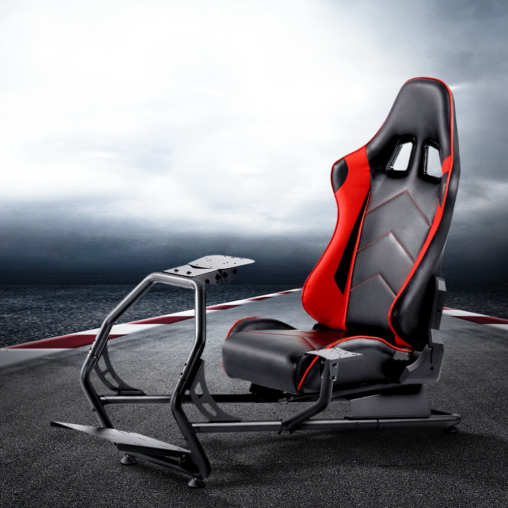 Artiss Racing Simulator Cockpit-Furniture > Bar Stools & Chairs-PEROZ Accessories