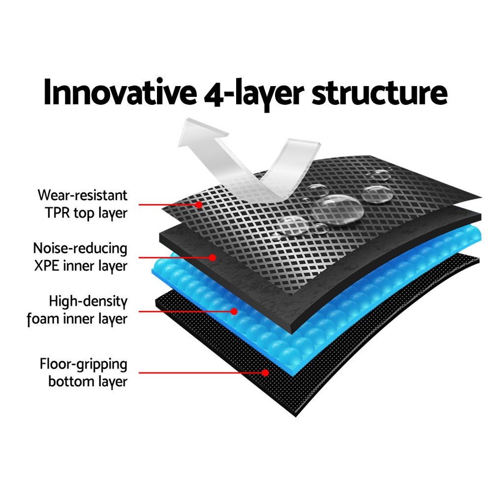 Weisshorn Car Floor Mats Rubber Compatible for Mazda BT50 Dual Crew Cab-Auto Accessories > Auto Accessories Others > Automotive Decor-PEROZ Accessories