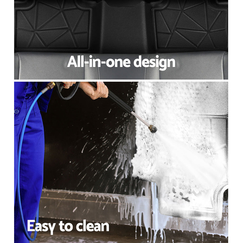 Weisshorn Car Rubber Floor Mats Front And Rear Compatible For Toyota RAV4 2019-2022-Auto Accessories > Auto Accessories Others > Automotive Decor-PEROZ Accessories